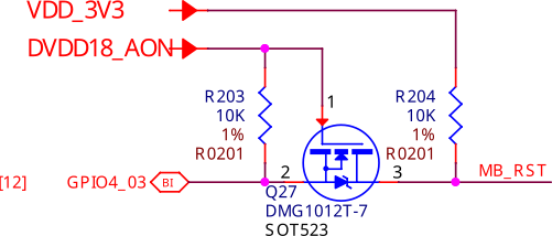 mikroBUS reset circuitry